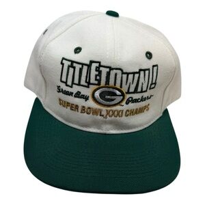 Vintage 1996 Green Bay Packers Titletown Super Bowl XXXI  Snapback Hat NWOT